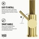 preview thumbnail 75 of 122, VIGO Edison 19" H Single Handle Pull-Down Sprayer Kitchen Faucet Set with Touchless Sensor