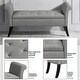 preview thumbnail 25 of 26, Yaheetech Modern Fabric Tufted Storage Bench with Cushioned Ottoman