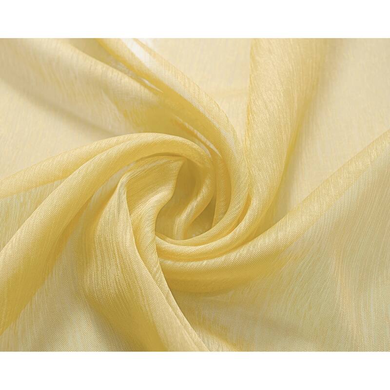 RT Designer Collection Celine Sheer 84 or 90-inch Rod Pocket Curtain Panel