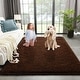 preview thumbnail 36 of 82, Living Room Bedroom Super Soft Pile Area Rug, Modern Shaggy Rugs, Non-Slip Pile Rugs for Kids 6'x9' - Brown - Rectangle