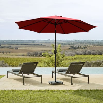 EVE Modern 9ft Red Color Market Umbrella