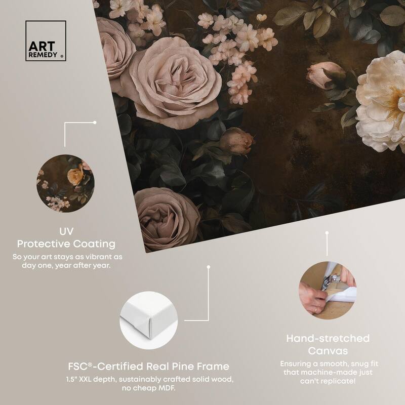 Faded Florals Fable II Canvas by Art Remedy, Gallery Wrapped