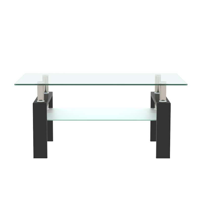 Modern Rectangle Glass Coffee Table