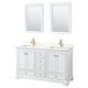 Option White / Giotto Quartz Top / Brushed Gold Hardware
