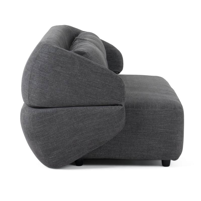 Divani Casa Lerner Modern Dark Grey Fabric Sofa Bed