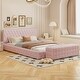 preview thumbnail 12 of 20, 2-Pieces Bedroom Sets, Queen Size Velvet Platform Bed Frame Tufted Upholstered Bed with Rectangular Upholstered Ottoman