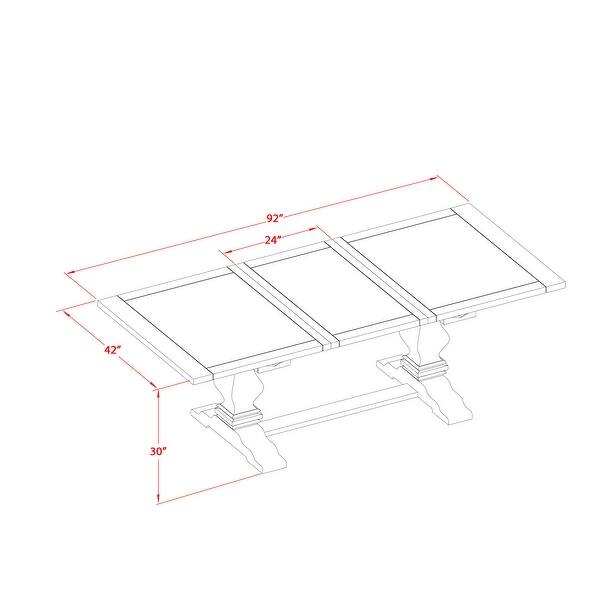 dimension image slide 1 of 4, East West Furniture Kitchen Table & Chairs Set