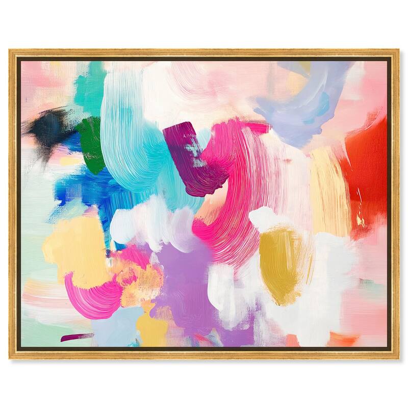 Pigment Play II Canvas by Art Remedy - Gold - 36" x 30"