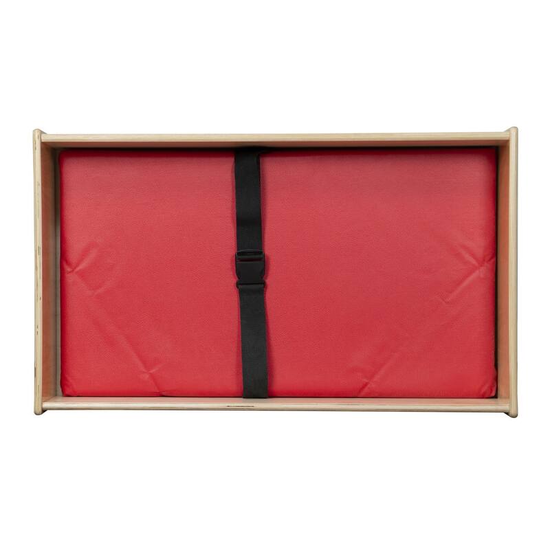 Contender Toddler Changing Table With 12 Translucent Bins, Cubby Storage Cabinet for Organizing Babies Toys - 36"