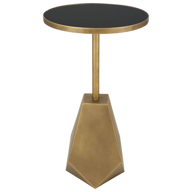 Uttermost 25211 Comet 14" Diameter Glass and Iron Accent Table