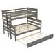 preview thumbnail 6 of 33, Wood Twin over Full Bunk Bed with Twin Size Trundle
