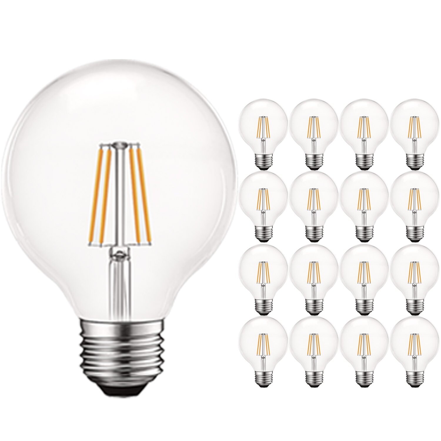 Shop Luxrite 5w Vintage G25 Led Globe Bulbs Dimmable 5000k Bright