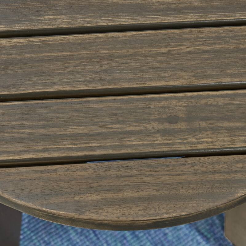 Outdoor 16" Acacia Wood Side table