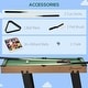 preview thumbnail 5 of 7, Soozier 38'' Foldable Mini Billiards Tabletop Game, Pool Table Set Fun for Whole Family Game Room Man Cave