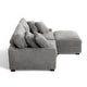 preview thumbnail 63 of 116, Modular Armchair and Ottoman Set with Adjustable Headrest, Flannel Upholstery