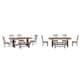 Option Antique Grey Chairs and Bench