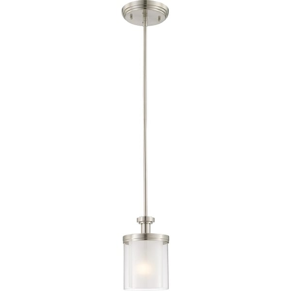 Nuvo Lighting 60/4648 1-Light 6" Wide Mini Pendant - Brushed nickel - n/a