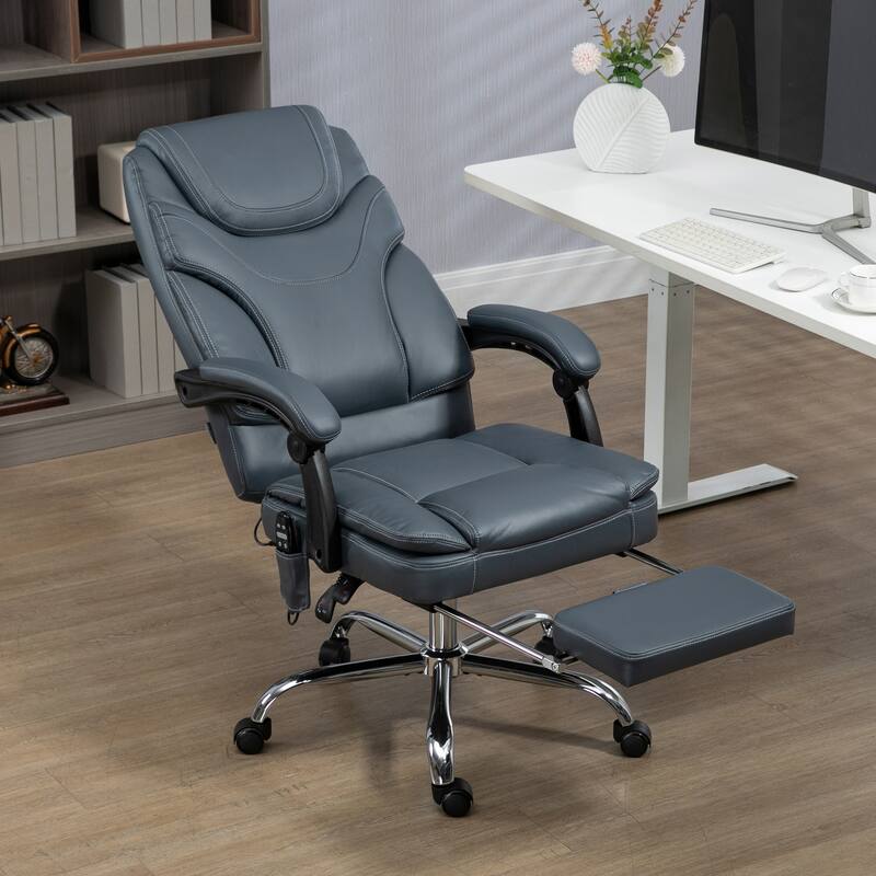 Vinsetto PU Leather Massage Office Chair with 6 Vibration Points