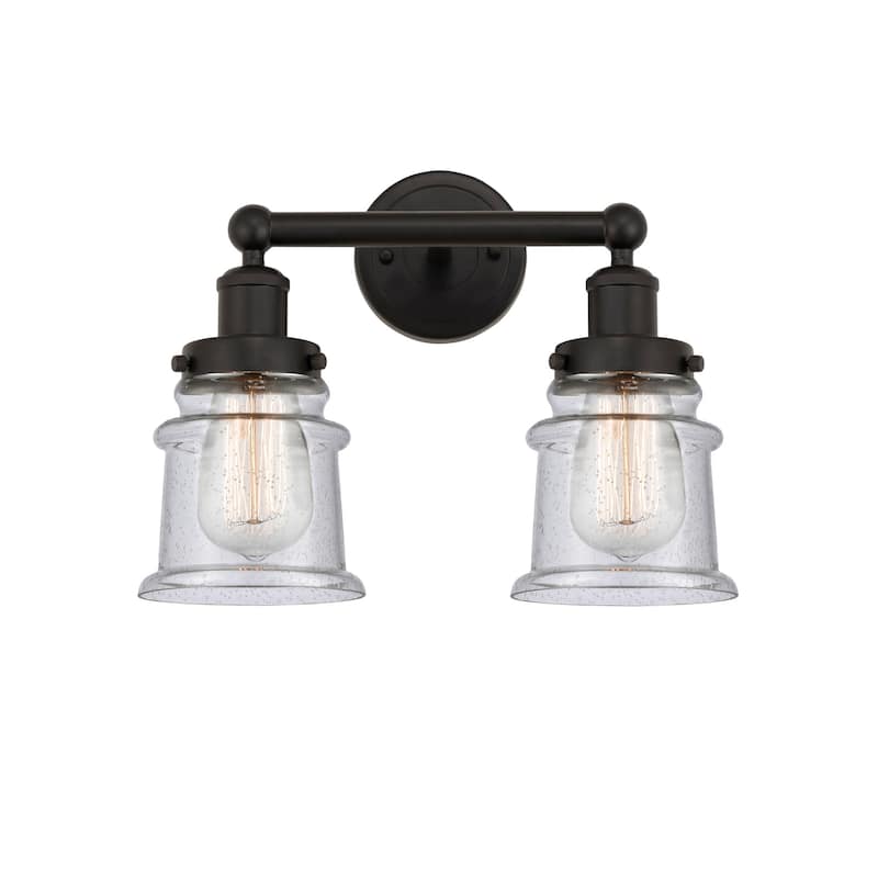Innovations Lighting 616-2W-11-14 Canton Vanity Canton 2 Light 14" - Oil Rubbed Bronze / Seedy