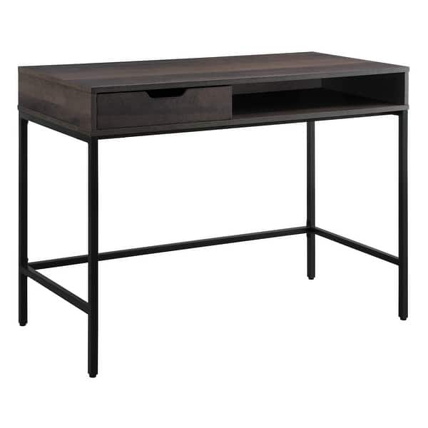 OS Home & Office Furniture Writing Desk with Pencil Drawer and Storage  Shelf in Ozark Ash - On Sale - Overstock - 33626422