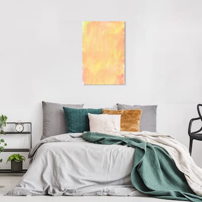 Wynwood Studio Canvas Abstract Dough Mix Pink and Light Pink Modern & Contemporary Wall Art Canvas Print