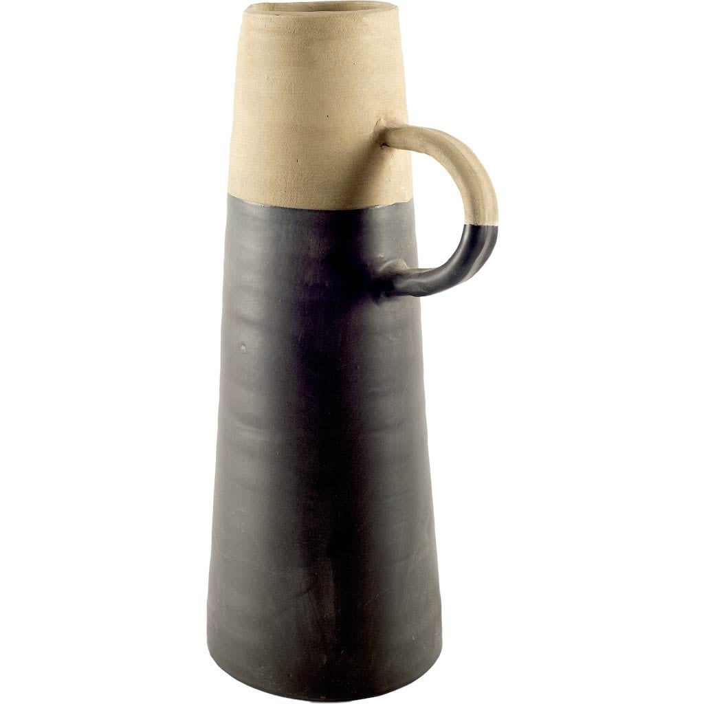 Mercana Garand III Black & Tan Ceramic Vase (Large)