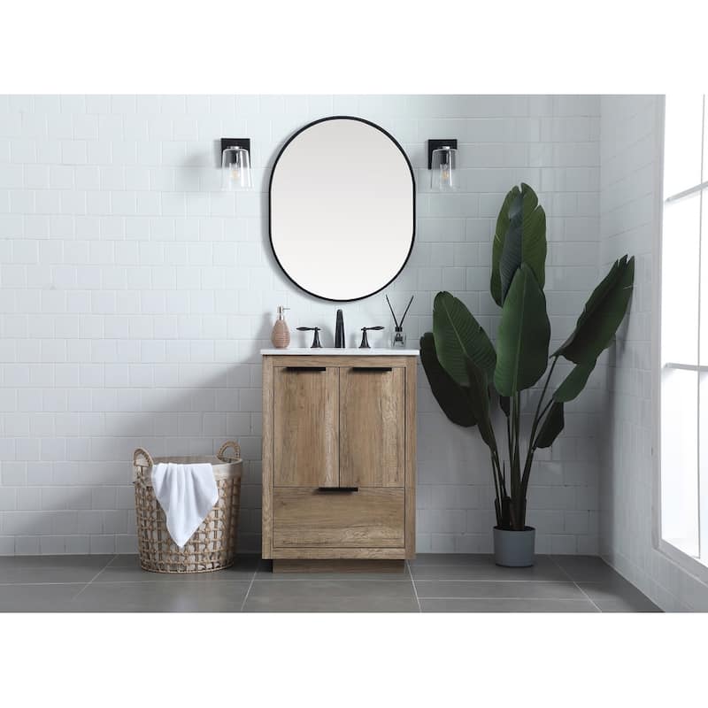 Elegant Lighting VF19424 Blake 24" Free Standing Single Basin Vanity