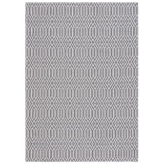 Martha Stewart by SAFAVIEH Annelene Cotton Rug - Anthracite/Light Grey - 5' x 7'
