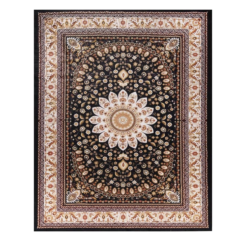 Superior Milan Floral Medallion Washable Indoor Runner or Area Rug