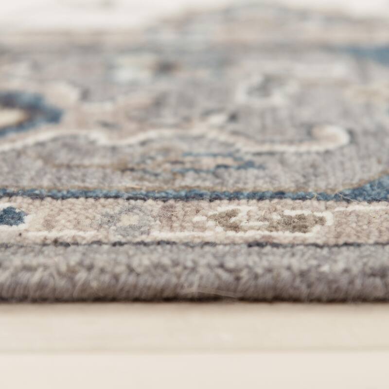 Alora Decor Greek Transitional Medallion Wool Area Rug