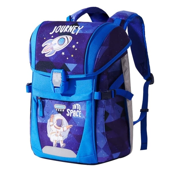 slide 2 of 12, Sunveno Over-clip Kids School Backpack Blue