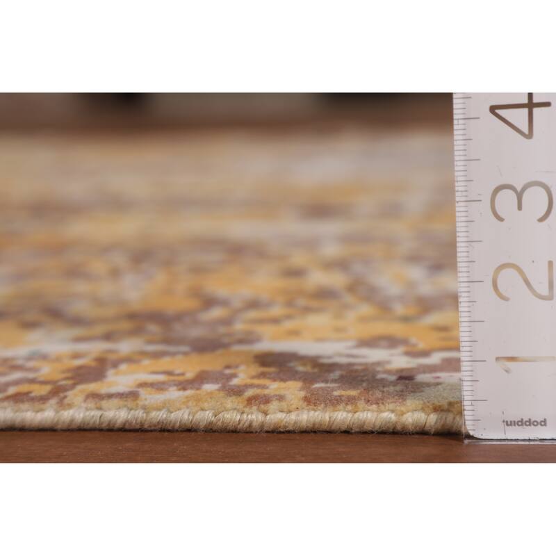 Abstract / Modern Area Rug Handmade Contemporary Wool Carpet - 5'11"x 8'11"