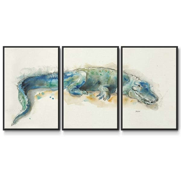 slide 2 of 20, Alligator - Multi Piece Framed Canvas
