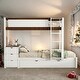 preview thumbnail 2 of 34, Twin-Over-Twin Bunk Bed with Twin size Trundle, Storage and Desk