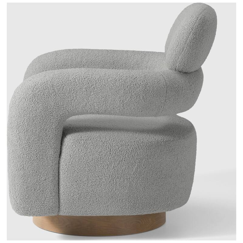 Bayville 29" Wide Sherpa Swivel Chair (Set of 2)