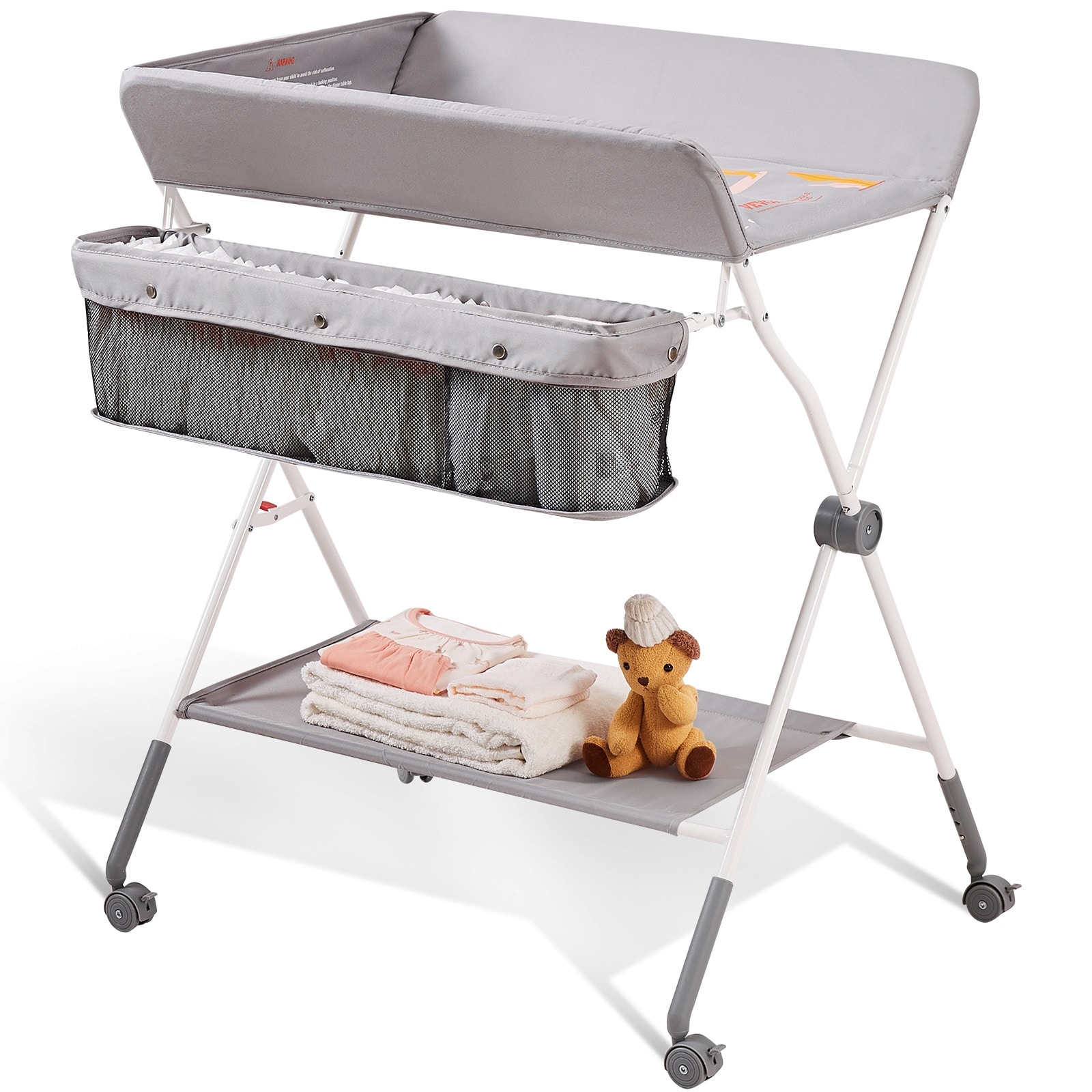 Portable baby changing unit top