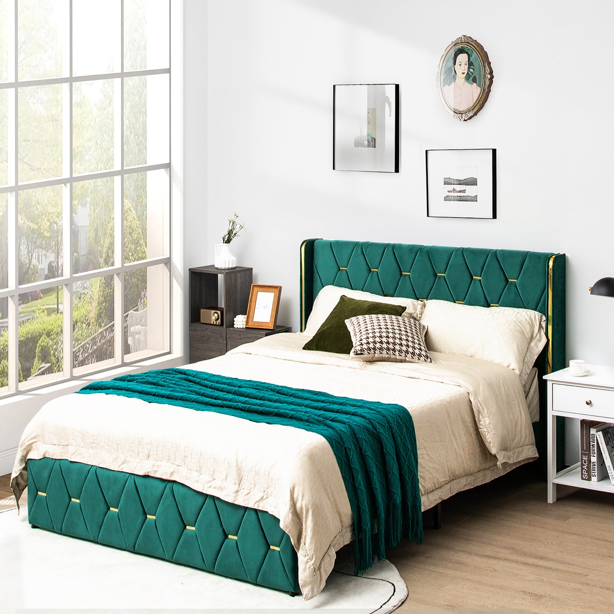 Better homes & gardens knox sales 43 inch upholstered platform bed