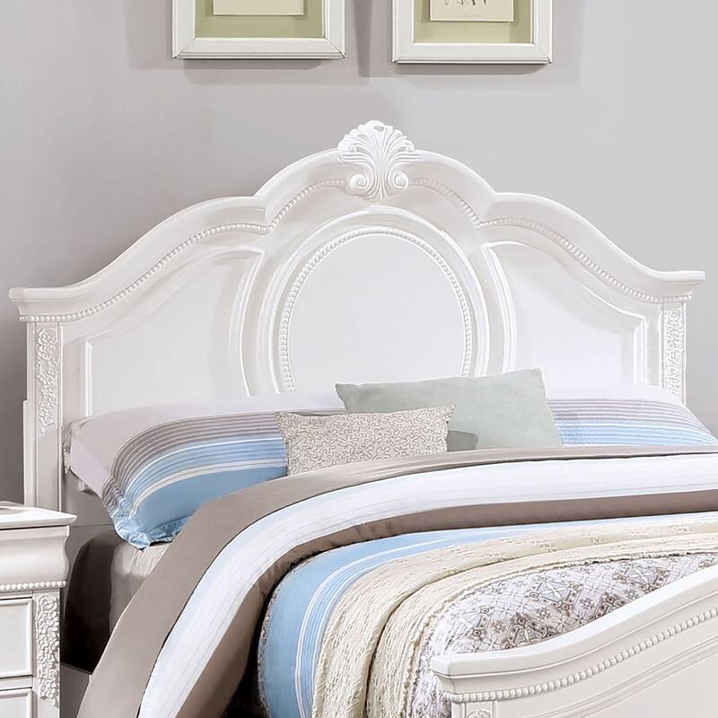 Furniture of America Pati 5-Piece White Wood Panel Bedroom Set