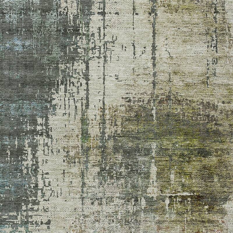HomeRoots Abstract Transitional Rectangle Outdoor Rug