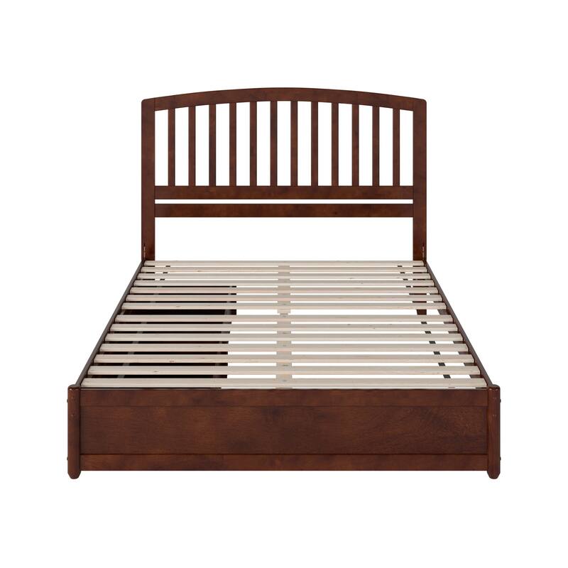 Lucia Platform Bed with Panel Footboard and Storage Drawers