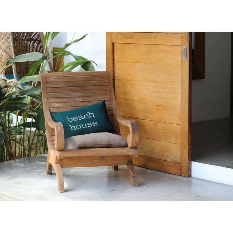 Beach House Nautical Decorative Indoor Pillow