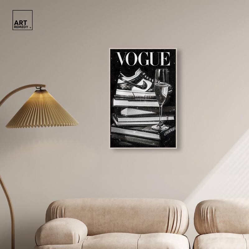 Sneaker Glitz and Glam Cover Canvas by Art Remedy