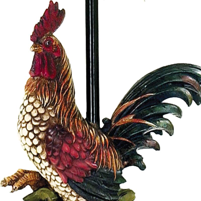 Atlas Lighting Petite Rooster 19'' High 1-Light Table Lamp - Multicolor - 19 inch High