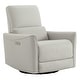 preview thumbnail 28 of 171, Spruce & Spring Asher Power Swivel Glider Recliner Light Grey-Faux Leather-Single