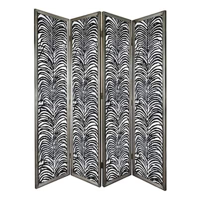 4-Panel Decorative Screen