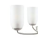 preview thumbnail 20 of 24, LNC Celes Modern 3-Light Wheel Chandelier with Forsted Glass Shade