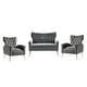 preview thumbnail 33 of 89, Danita 3 Piece Living Room Set with Tufted Back