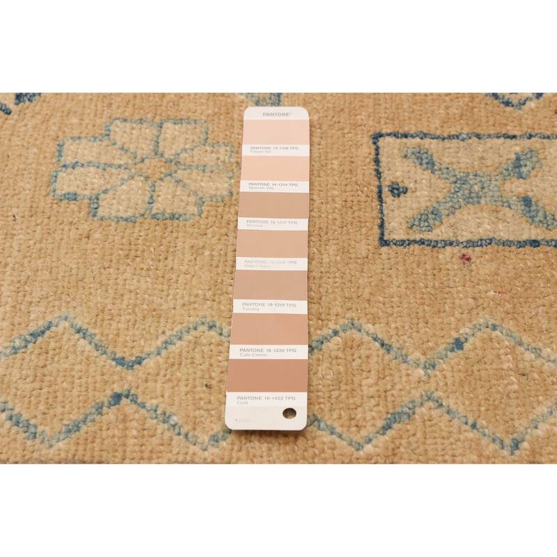 ECARPETGALLERY Hand-knotted Finest Ghazni Tan Wool Rug - 10'9 x 14'4
