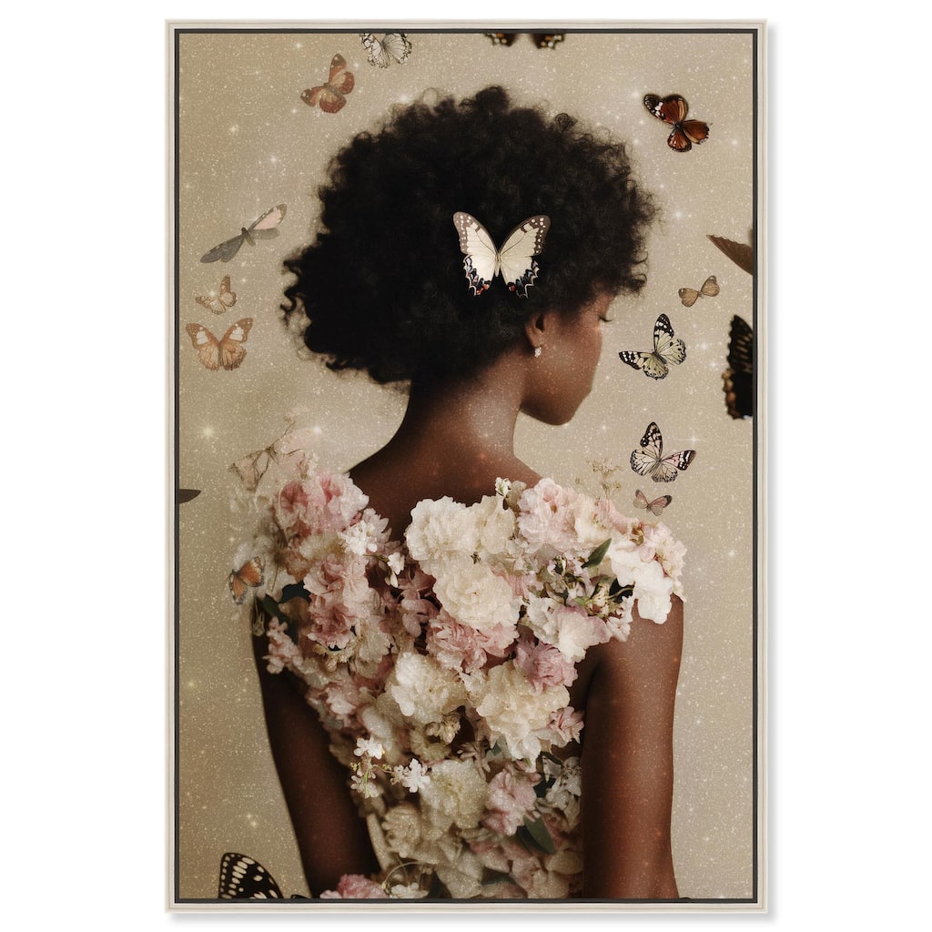 Butterfly Bloom Dress II Canvas by Art Remedy