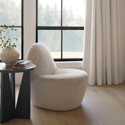 Beverly Beige Chenille Accent Chair
